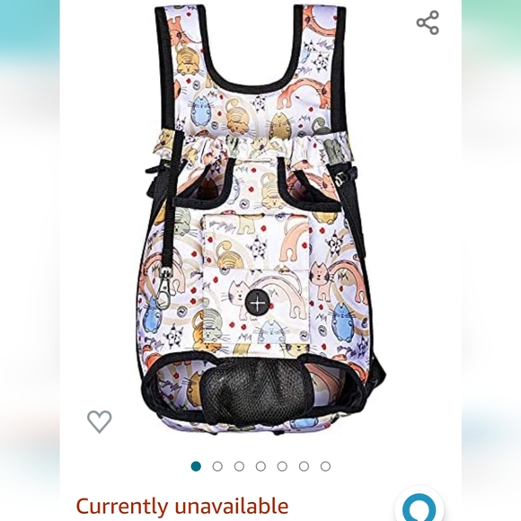 Petmolico pet backpack for hiking and shopping. Cat design. XL size. - Picture 3 of 9